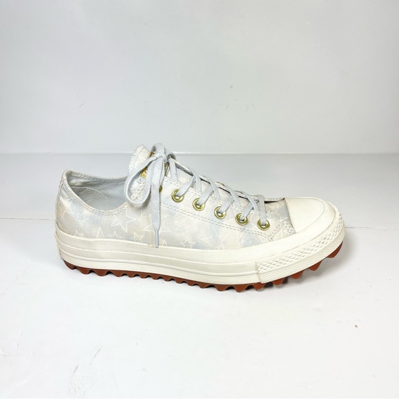 Converse CTAS Lift Ripple Ox Womens Sneaker Pure Platinum Egret Gum Size 9. - Picture 3 of 12